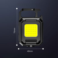Lampe de travail LED COB TAIKOO rechargeable, magnétique, pour réparation automobile, mini lampe de travail, lampe torche porte-clés pour extérieur