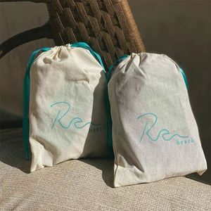 Eco Cotton Personalized Gots 100% Cotton Food Storage <b>Pouch</b> Cotton Fabric Cloth <b>Drawstring</b> Bag - Product Image 5