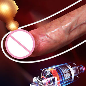 هزاز قضيب ذكري قابل للتسخين مع تحكم عن بعد، قضيب اصطناعي تلسكوبي، آلة جنسية للعق الشرج، قضيب اصطناعي واقعي للنساء - Product Image 6