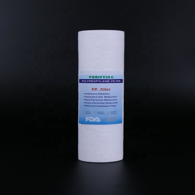 Custom 10 PP Melt Blown Sediment Filter Cartridge for Water Purifier First Stage Pre Filter Element for Removing Rust,