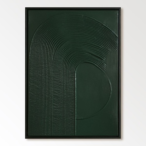 Peinture à l'huile minimaliste texturée artisanale peinte à la main sur toile, art mural pour la décoration contemporaine des hôtels et des maisons - Product Image 2