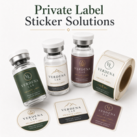 Étiquettes personnalisées pour flacons de 3 ml, 5 ml, 10 ml, 20 ml, 30 ml, étiquettes adhésives en vinyle imperméables pour peptides, autocollants pour peptides
