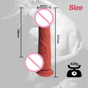 4.4*21.7CM di spinta Super realistico <span class=keywords><strong>Silicone</strong></span> liquido Dildo vibratore pene artificiale Sex giocattoli per donna per adulti negozio Online - Product Image 4