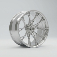 Velg Mobil JWYC Baru Berkekuatan Tinggi 5x112/120 dari Aluminium Alloy Forged, Model Split Y Spoke 16-22 Inch 20mm/25mm untuk AMG Audi