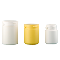 Frascos de Plástico HDPE de 60-350 ml con Anillo de Apertura Fácil para Dulces, Pastillas, Tabletas, Medicamentos, Suplementos, Polvo, Envases de Grado Alimenticio