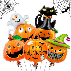 Globos de Aluminio con Forma de Calabaza y Momia, Set de Globos para Fiesta de Halloween Infantil, Decoración para Fiestas - Product Image 5