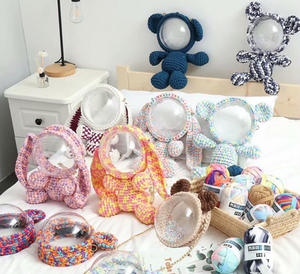 Siêu Mềm Polyester Pha Trộn T Áo Sơ Mi Sợi Tay Đan Crochet Túi Xách Chống Cháy Và Tái Chế Nhuộm Mô Hình - Product Image 5