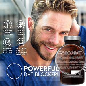 Suplemen rambut rontok <span class=keywords><strong>DHT</strong></span> pemblokir kapsul Biotin Saw Palmetto suplemen Vegen sehat kapsul penumbuh vitamin rambut kuat - Product Image 6