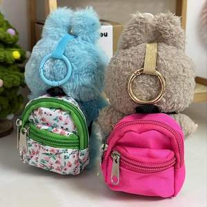 Ransel boneka hadiah promosi ransel ritsleting boneka Mini aksesori rumah boneka lucu untuk persediaan harian boneka mewah - Product Image 4