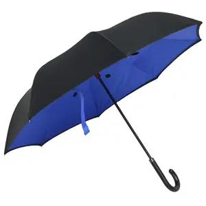 China supplier reverse umbrella design upside down inverted car umbrella