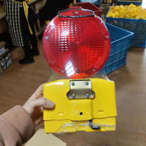 Vert jaune ambre rouge bleu alimenté par batterie LED Barrière de construction routière Sécurité routière Barricade Avertissement Clignotant - Product Image 6