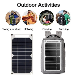 Panel Solar Flexible USB Portátil de 6.8V a Prueba de Agua para Exteriores, Senderismo, Camping, Cargador de Batería para Teléfono Móvil - Product Image 6