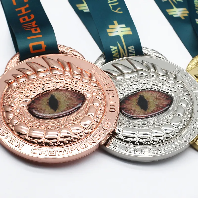 Shenzhen Dongguan Medal Gold Custom Empty Oem Gold Silver Evil Eye Excellence Medals