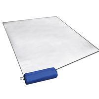 Couverture de camping portable 150x200cm, tapis thermique imperméable, léger, réfléchissant, en aluminium, pour pique-nique