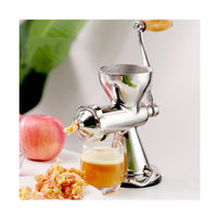 Draagbare roestvrijstalen handmatige slowjuicer voor sinaasappels, voor thuisgebruik