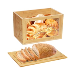 Caja <span class=keywords><strong>de</strong></span> Pan <span class=keywords><strong>de</strong></span> Bambú con Tapa y Tabla <span class=keywords><strong>de</strong></span> Cortar, Contenedor <span class=keywords><strong>de</strong></span> Almacenamiento <span class=keywords><strong>de</strong></span> Pan para Cocina, Herramienta <span class=keywords><strong>de</strong></span> Organización para Pan <span class=keywords><strong>Casero</strong></span> - Product Image 1