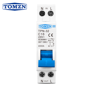 Interruptor Automático Miniatura DPN 1P+N MCB 25A TPN-32 TOMZN G681 con Certificación CE IEC60898, Capacidad de Ruptura de 4kA - Product Image 1