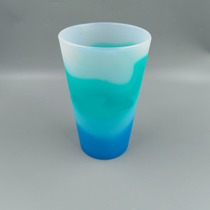 Vaso para beber, vaso para bebidas de jugo, vaso de silicona transparente, vasos para latas de cerveza con tapas y pajitas para fiesta de bar - Product Image 3