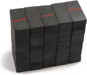 Ímã cerâmico 17/8 ”x 7/8” x 3/8 ”ímãs duros retangulares da ferrite da categoria-8 cerâmica para ímãs terapêuticos