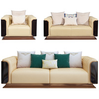 Italienische Luxus moderne Sofas 3 2 1 für Home Sectional 7-Sitzer Couch Sofa Set Wohnzimmer möbel Leder Chesterfield Sofa
