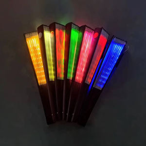 พัดลมไฟ LED หลากสี ราคาโรงงาน สำหรับงานโปรโมชั่น แฟชั่น พัดลมไฟ LED กระพริบ สำหรับงานปาร์ตี้ - Product Image 4