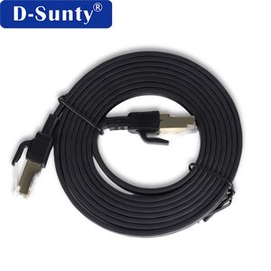 Cat8 Flat Ethernet Cable 40Gbps 2000MHz SFTP RJ45 Patch Cord Pure Copper High Speed Network Cable for Gaming <b>Router</b> PC - Product Image 1