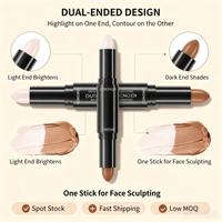 Crayon de Contour Précis Double Embout Imperméable Longue Durée pour Sculpter le Visage, Effet Ombre et Highlight, Stock Disponible, Meilleures Ventes
