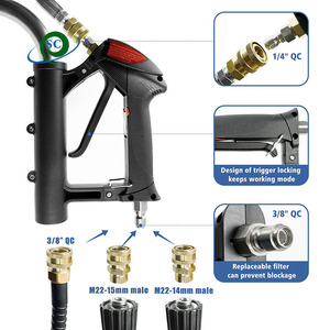 21"inch Stainless Steel Dual Handle Flat Industrial 20 18inch Hard High Pressure Washer Washing <strong>Surface</strong> <strong>Cleaner</strong> 4000psi - Product Image 3