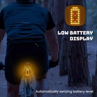 Feu arrière intelligent pour vélo Ama Zon, LED avec détection automatique de freinage, positionnement Air&Tag, pour VTT et vélo de route, lumière d'avertissement nocturne, batterie incluse