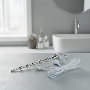 Yequ Extra Long Stainless Steel Ten Bead <strong>Anal</strong> Sounds Plug BDSM Sex Toys Adult Male Pleasure Device Clean &amp; No Side Effects - Product Image 1