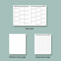 Agenda/Diario Personalizada con Espiral, A5, 100% Ecológica, con Logotipo en Dorado, Impresión CMYK, 80 Hojas, para Estudiantes