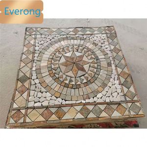 Mosaico redondo de pizarra natural, medallones de piedra de pizarra, diámetro de azulejo, 100cm, 150cm, tamaños personalizados - Product Image 6