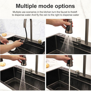 Lavello <span class=keywords><strong>da</strong></span> cucina in acciaio inossidabile con supporto singolo a tazza di grande capacità - Product Image 3