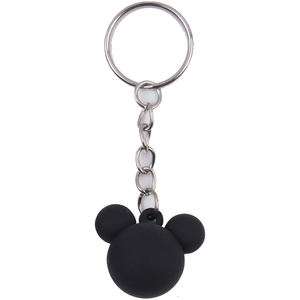 Nouvel arrivage Porte-clés tête de <span class=keywords><strong>Mickey</strong></span> 3D personnalisé Porte-clés en caoutchouc 3D/2D Accessoires Vente en gros de porte-clés en PVC avec dessin animé Cadeaux promotionnels - Product Image 3