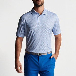 OEM Logo personnalisé Impression brodée sublimation séchage rapide coupe ample Performance polos de golf Camisas pour hommes - Product Image 3