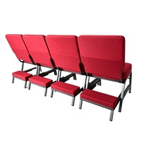 Fundas para Sillas de Púlpito de Iglesia, Sillas de Rodilla para Iglesia con Patas Metálicas Plateadas y Acolchadas, Venta al Por Mayor
