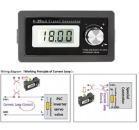 Nouveau générateur de signal de courant 4-20 mA à 2 fils, générateur de boucle de courant monté sur panneau, simulateur 4 à 20 mA, module haute précision