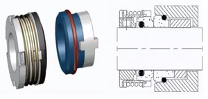 22mm immo Pump ACE 3 sigillo meccanico con guarnizione AL-NL-22 albero 190497 - Product Image 6