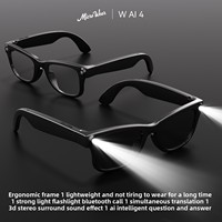 Gafas Inteligentes con Linterna de Alta Intensidad 2026, Control Táctil, Carga Rápida Tipo-C, Directo de Fábrica, MOQ Bajo, Personalizables