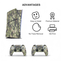 Vente en gros de stickers anti-rayures en vinyle pour la console Playstation 5 PS5 Slim Disc et la manette, protection intégrale