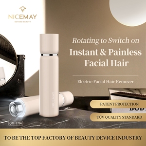 Xách tay mặt tóc Máy Cạo Lông điện môi ria mép LED tóc <span class=keywords><strong>Remover</strong></span> không đau lưỡi Son môi quay người đàn ông và phụ nữ - Product Image 2