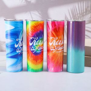 Gobelets isothermes en gros, personnalisables avec logo, en acier inoxydable, 20 oz, fins, avec paille et couvercle - Product Image 3
