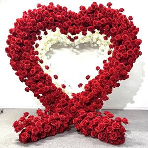 Gapura Bunga Hati Grosir, Bunga Artifisial, Gapura Bunga Pernikahan, Arreglos Florale, Latar Belakang untuk Dekorasi Acara - Product Image 4