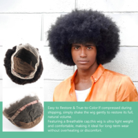 Perruque afro bouclée en dentelle complète HD de 8 pouces, perruque courte bob naturelle, cheveux afro bon marché pour femmes noires avec frange