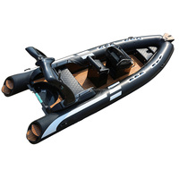 Super promotion : Yacht pneumatique de luxe 19 pieds, coque en fibre de carbone, moteur hors-bord 90 CV, homologué CE, idéal pour la pêche (type RIB 580 Italie)