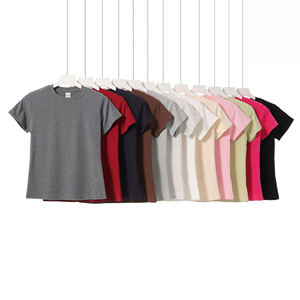 2025 Summer Crop Tee Hombro estructurado para mujer, Slim-Fit Elástico - Product Image 2