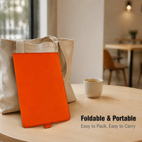 Support d'écriture pliable en cuir PU personnalisé, parfait pour le bureau, la maison ou l'école, et facile à transporter