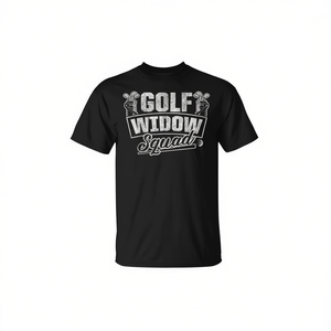 Camiseta Golf Widow Squad unisex para adultos, manga corta, cuello redondo, estampado en serigrafía, regalo deportivo - Product Image 2
