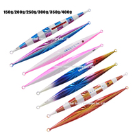 Vente en gros de leurres métalliques de pêche (jigs) de 150g, 200g, 250g, 300g, 350g, 400g, 500g, 600g pour la pêche au jigging, avec des jigs à chute rapide et lente