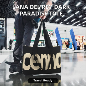 Sac fourre-tout en nylon à imprimés animaliers <span class=keywords><strong>Lana</strong></span> <span class=keywords><strong>Del</strong></span> <span class=keywords><strong>Rey</strong></span> Dark Paradise, réutilisable, pour femme, petit sac à bandoulière pour voyage et supermarché - Product Image 3